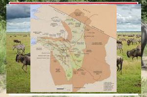 map of central serengeti